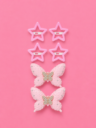Starlight Butterfly Clip Set