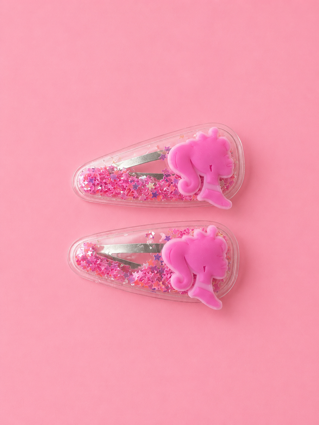Glitter bow snaps