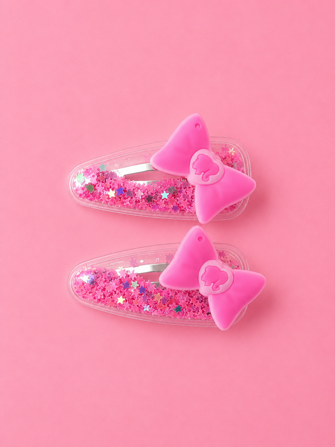 Glitter bow snaps